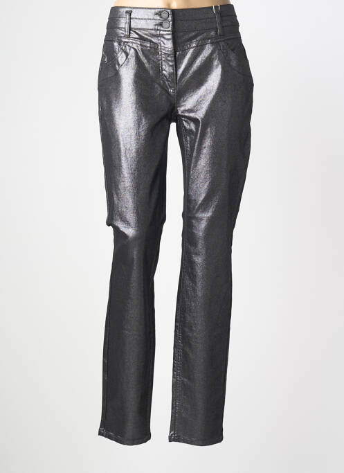 Pantalon droit stretch taille normale gris CECIL femme