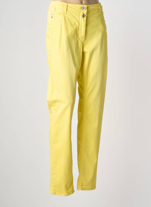 Jeans coupe slim tissage brut taille normale jaune CECIL femme