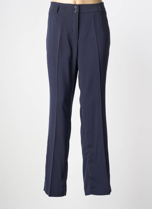 Pantalon droit stretch taille normale bleu GELCO femme