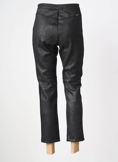 Pantalon 7/8 stretch taille normale noir MALOKA femme