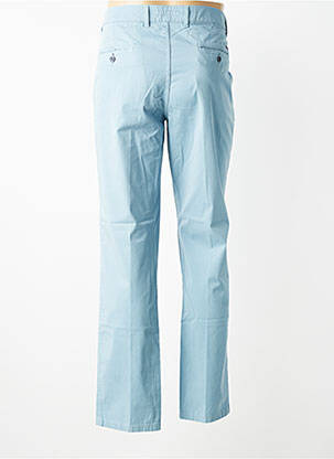 Pantalon chino tissage popeline taille normale bleu LCDN homme