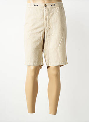 Bermuda taille élastique taille normale beige 16 SHADES homme