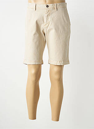 Bermuda tissage popeline taille normale beige S4 JACKETS homme