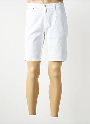 Bermuda tissage popeline taille normale blanc LCDN homme