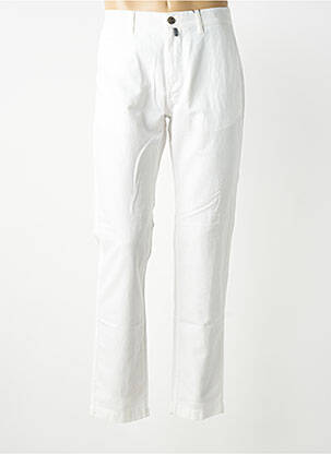 Pantalon chino tissage popeline taille normale blanc PIERRE CARDIN homme