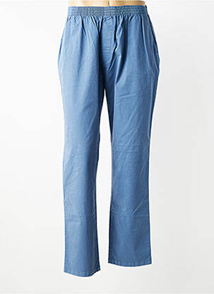 Pantalon chino tissage popeline taille normale bleu LCDN homme