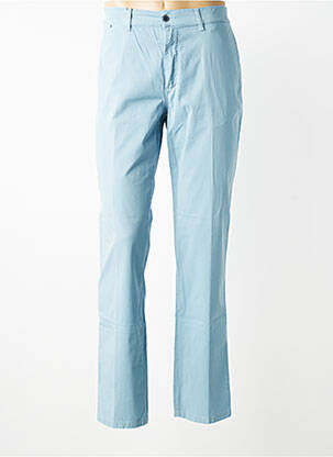 Pantalon chino tissage popeline taille normale bleu LCDN homme