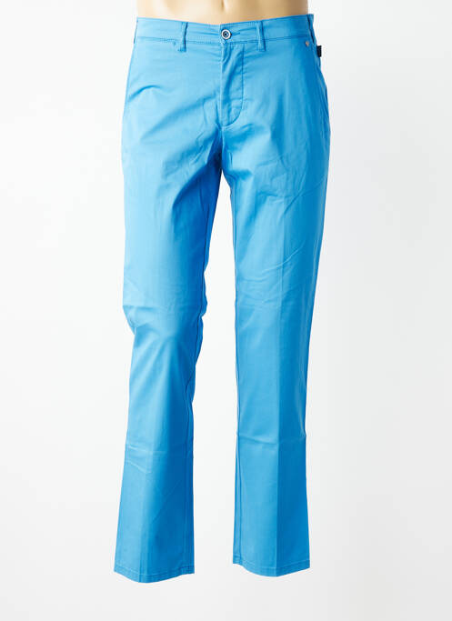 Pantalon chino tissage popeline taille normale bleu BRÜHL homme