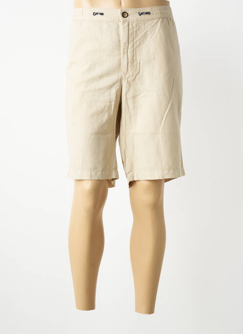 Bermuda taille élastique taille normale beige 16 SHADES homme