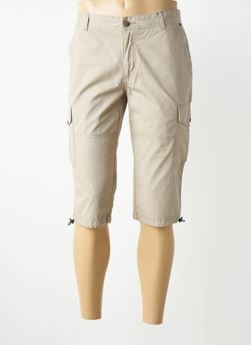 Bermuda tissage popeline taille normale beige RED POINT homme