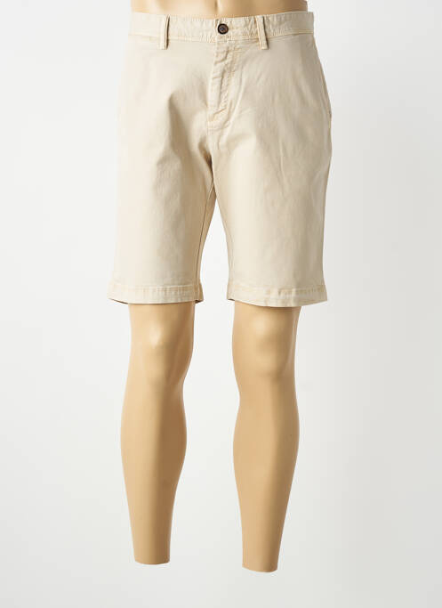 Bermuda tissage popeline taille normale beige S4 JACKETS homme