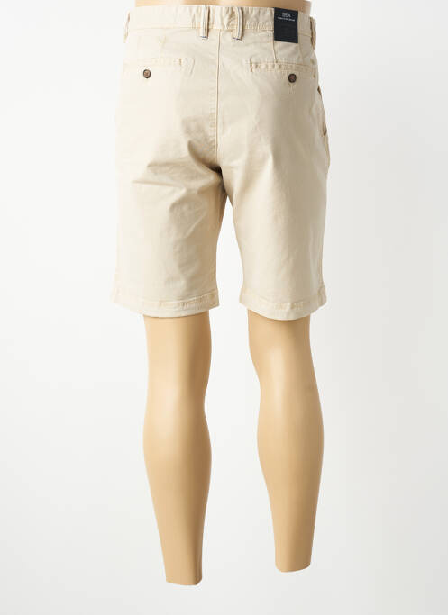 Bermuda tissage popeline taille normale beige S4 JACKETS homme