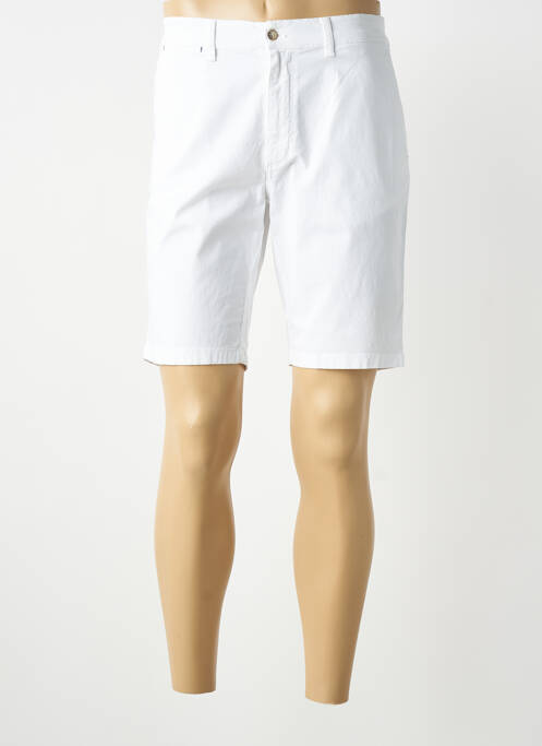 Bermuda tissage popeline taille normale blanc LCDN homme