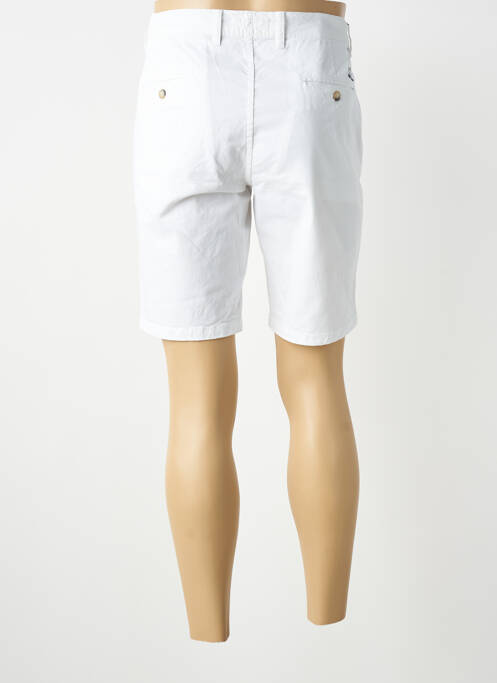 Bermuda tissage popeline taille normale blanc LCDN homme
