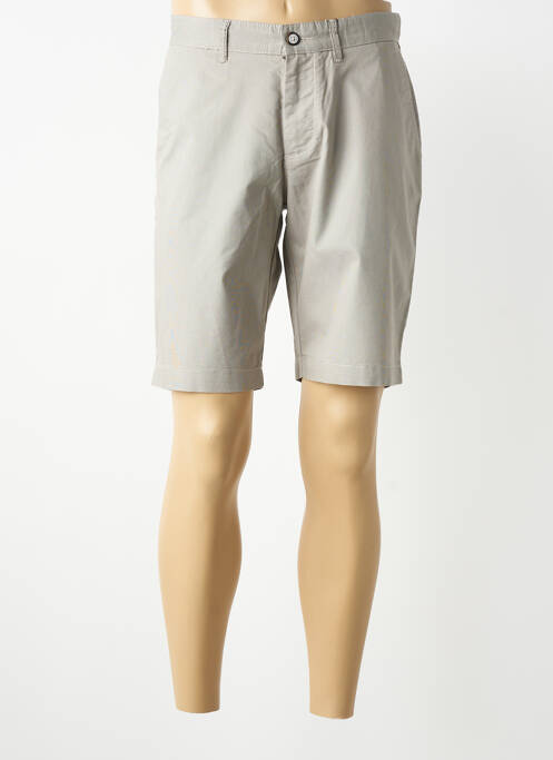 Bermuda coupe droite taille normale gris RED POINT homme