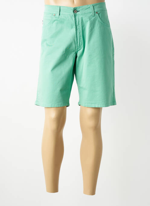 Bermuda tissage popeline taille normale vert DOS GALGOS homme