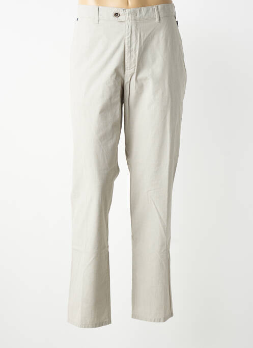 Pantalon chino tissage popeline taille normale beige BRÜHL homme