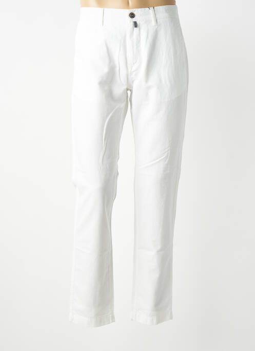 Pantalon chino tissage popeline taille normale blanc PIERRE CARDIN homme