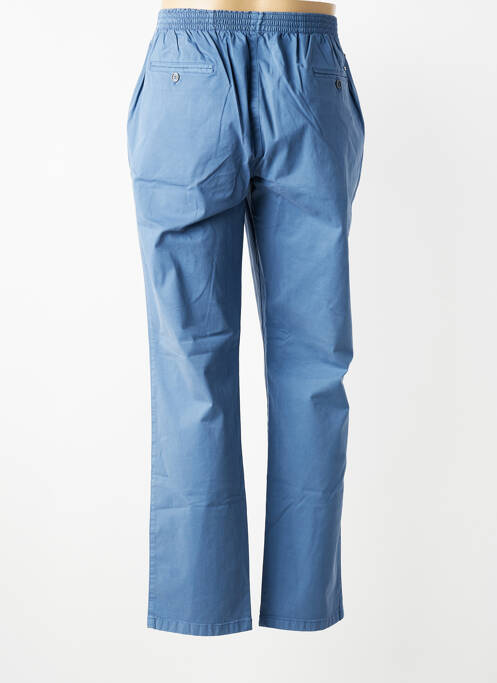 Pantalon chino tissage popeline taille normale bleu LCDN homme