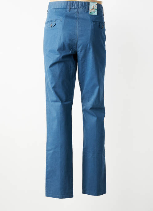Pantalon chino tissage popeline taille normale bleu LCDN homme