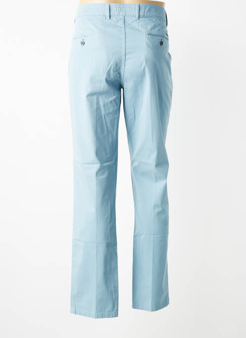 Pantalon chino tissage popeline taille normale bleu LCDN homme