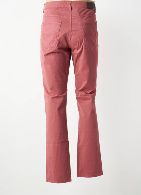 Pantalon droit tissage popeline taille normale rose LCDN homme