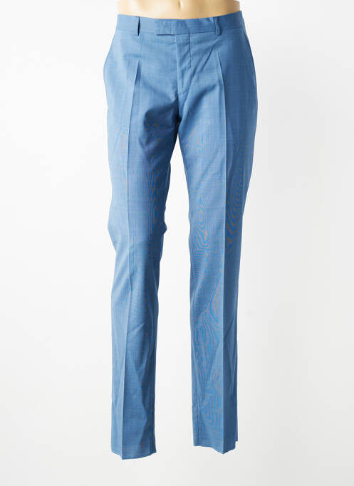 Pantalon slim taille à pinces taille normale bleu HAFNIUM homme