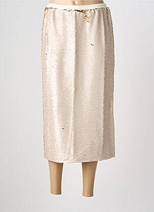 Jupe longue coupe droite beige JC.SOPHIE femme