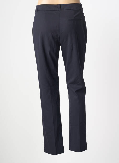 Pantalon slim tissage popeline taille normale bleu IKKS femme