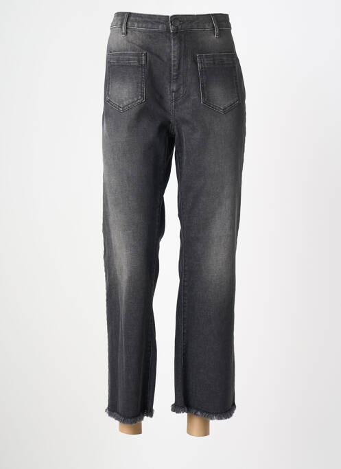 Jeans coupe droite stretch taille normale gris ONE STEP femme