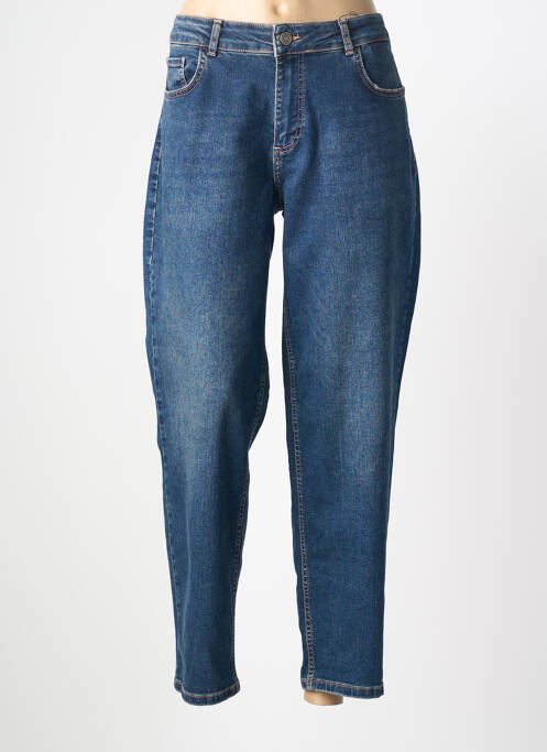 Jeans coupe large stretch taille normale bleu PARA MI femme