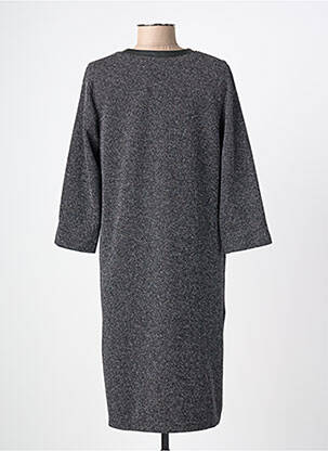 Robe mi-longue manches 3/4 manches 3/4 noir VERA MONT femme