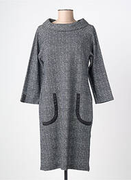 Robe mi-longue manches longues manches longues gris BETTY BARCLAY femme