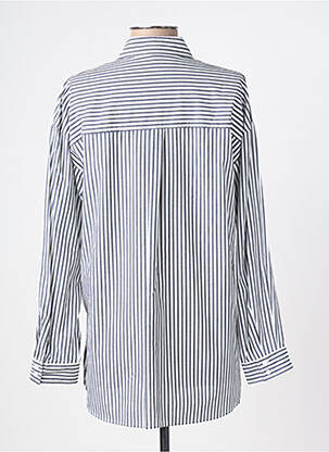 Chemisier coupe droite manches longues blanc IKKS femme