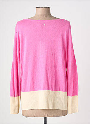 Pull coupe droite manches longues rose DIPLODOCUS femme
