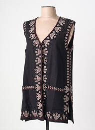 Gilet sans manche col v noir MAISON HOTEL femme