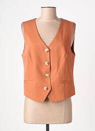 Gilet sans manche doublure orange C'EST BEAU LA VIE femme