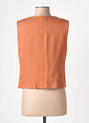 Gilet sans manche doublure orange C'EST BEAU LA VIE femme