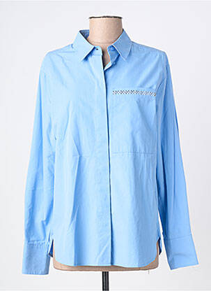 Chemisier coupe droite manches longues bleu BETTY BARCLAY femme
