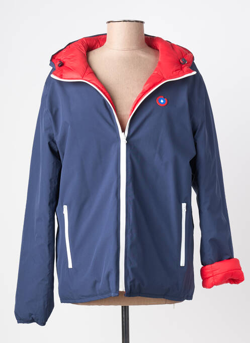 Doudoune manches longues a capuche bleu FLOTTE femme