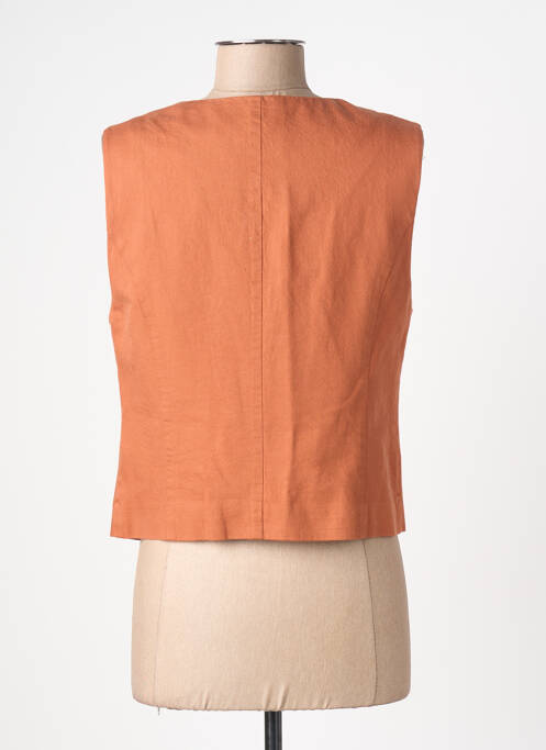 Gilet sans manche doublure orange C'EST BEAU LA VIE femme