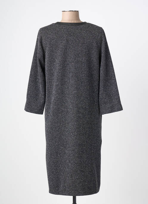 Robe mi-longue manches 3/4 manches 3/4 noir VERA MONT femme