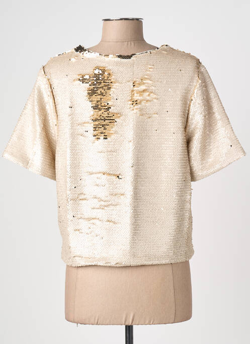 T-shirt coupe droite manches courtes beige JC.SOPHIE femme