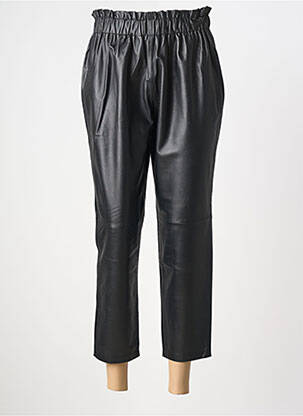 Pantalon 7/8 taille élastique noir MISS JUNE femme