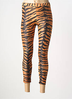Legging taille élastique orange GOLDA femme