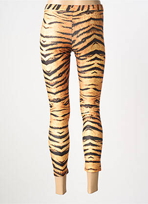 Legging taille élastique orange GOLDA femme
