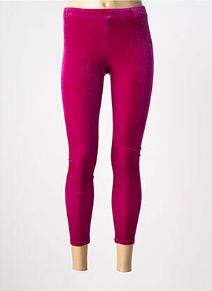Legging taille élastique rose GOLDA femme