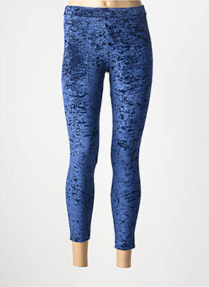Legging taille élastique bleu GOLDA femme