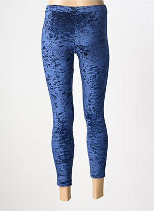 Legging taille élastique bleu GOLDA femme
