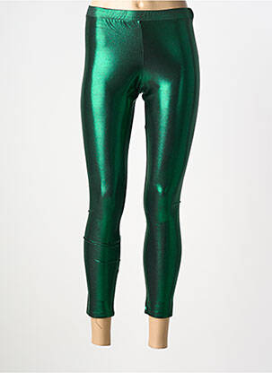 Legging taille élastique vert GOLDA femme